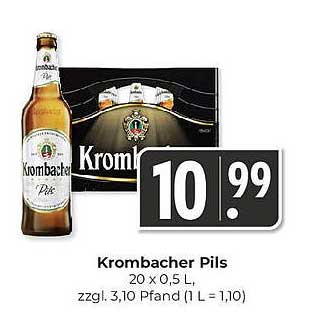 Krombacher Pils 20 x 0,5 L - Das perfekte Bier für jeden Anlass