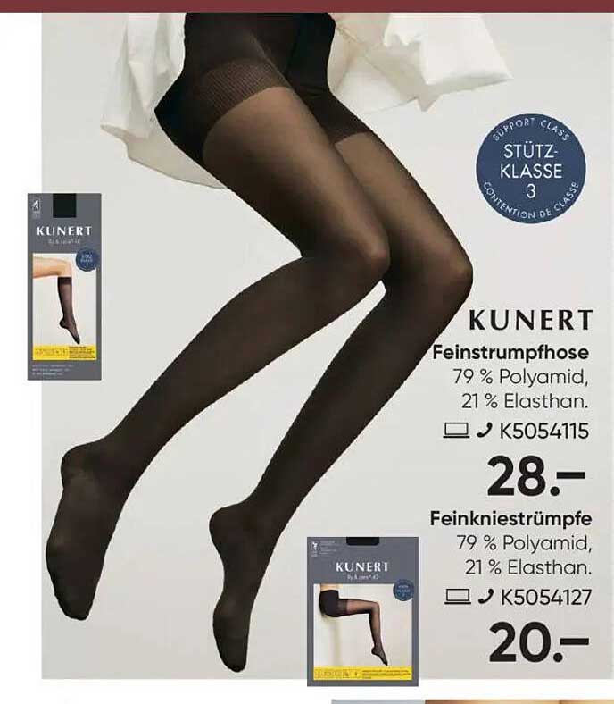 KUNERT Feinstrumpfhose und Feinkniestrümpfe - Stil und Komfort vereint