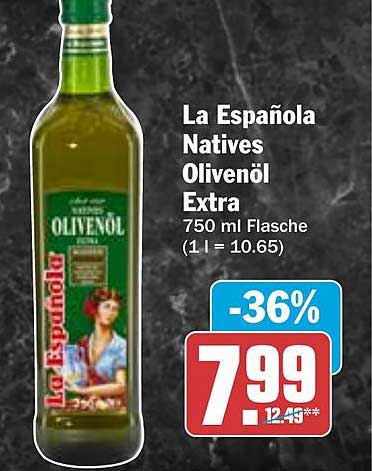 La Española Natives Olivenöl Extra 750 ml Flasche