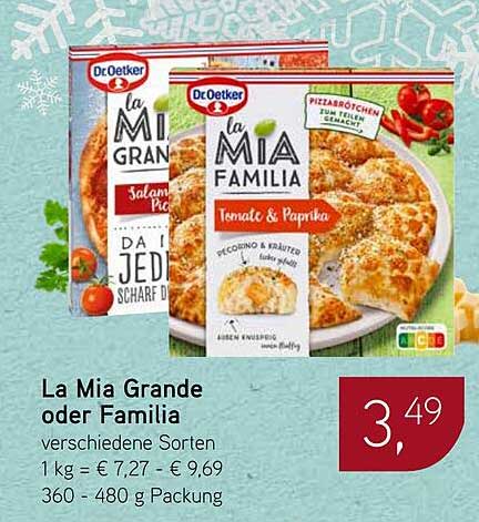 La Mia Grande oder Familia von Dr. Oetker