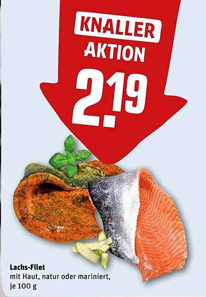 Lachs-Filet mit Haut, natur oder mariniert, je 100 g