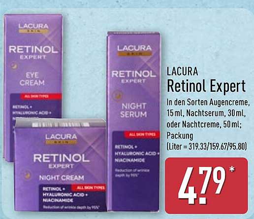 LACURA Retinol Expert - Hautpflege für jeden Hauttyp