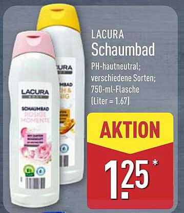 LACURA Schaumbad - PH-hautneutral in verschiedenen Sorten