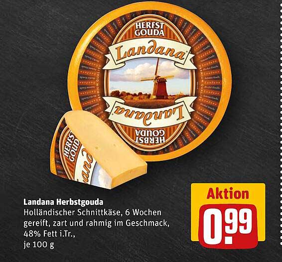 Landana Herbstgouda - Holländischer Schnittkäse, 6 Wochen gereift