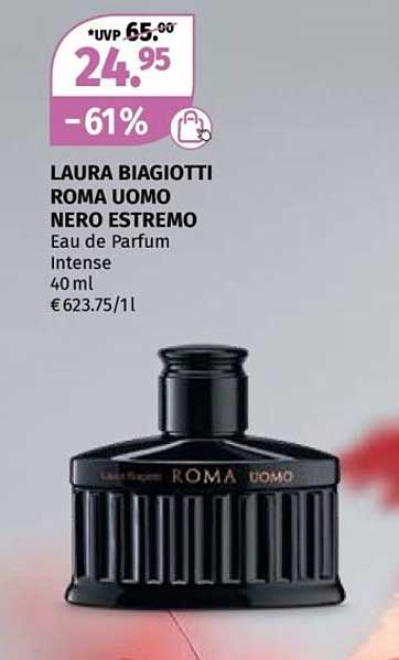 LAURA BIAGIOTTI ROMA UOMO NERO ESTREMO Eau de Parfum Intense 40 ml