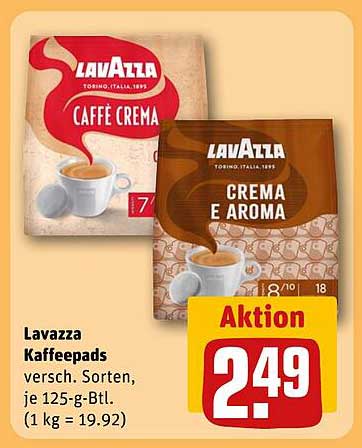 Lavazza Kaffeepads 125 g - Vielfältige Sorten