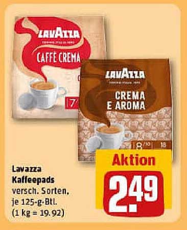 Lavazza Kaffeepads – verschiedene Sorten, je 125-g-Packung