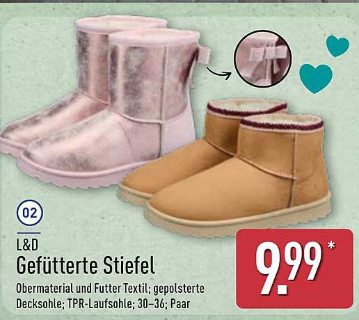L&D Gefütterte Stiefel