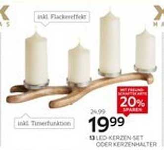 LED-Kerzen-Set oder Kerzenhalter