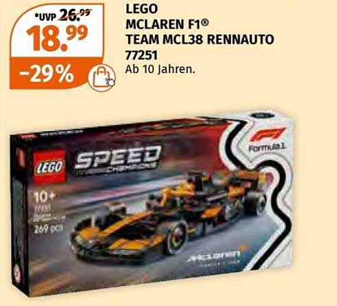 LEGO MCLAREN F1® TEAM MCL38 RENNAUTO 77251