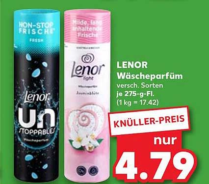 LENOR Wäschparfüm verschieden. Sorten je 275-g-Fl.