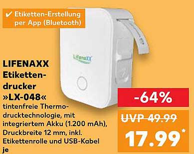 LIFENAXX Etikettendrucker »LX-048«