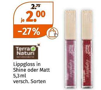 Lippgloss in Shine oder Matt – 5,3 ml, verschiedene Sorten