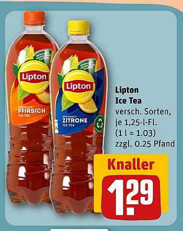 Lipton Ice Tea - verschiedene Sorten, je 1,25-l-Fl.