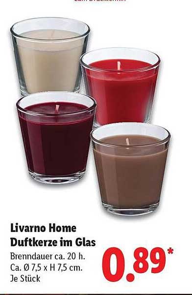 Livorno Home Duftkerze im Glas