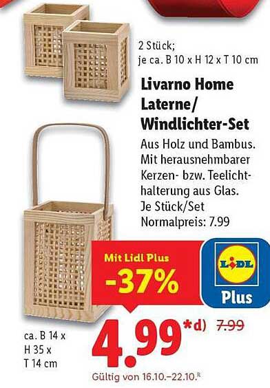 Livorno Home Laterne/Windlichter-Set