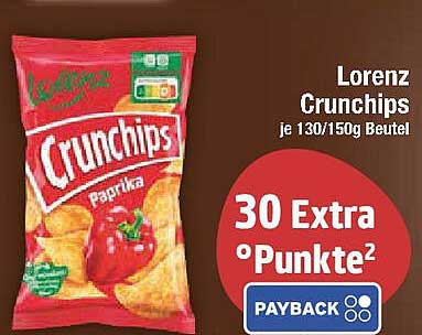 Lorenz Crunchips je 130/150g Beutel