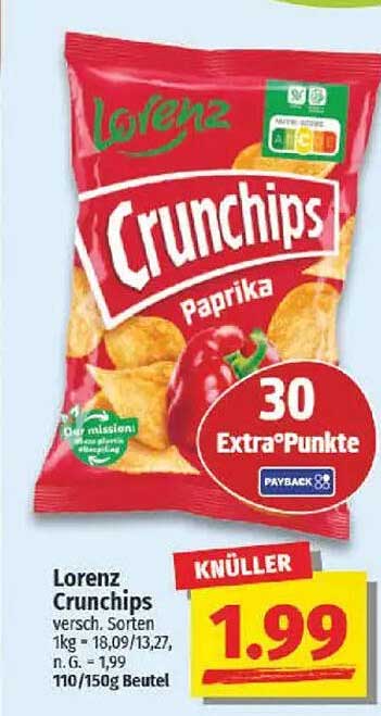 Lorenz Crunchips Paprika