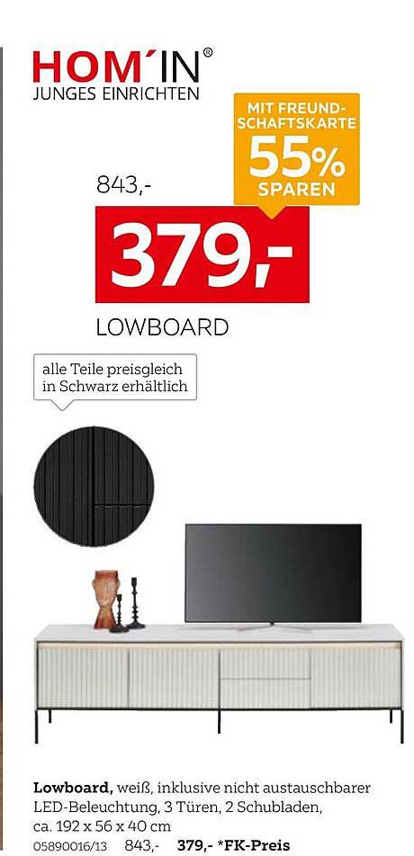 LOWBOARD von HOM´IN - jetzt nur 379,- statt 843,-