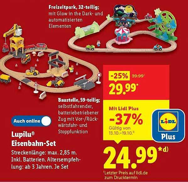 Lupilu® Eisenbahn-Set