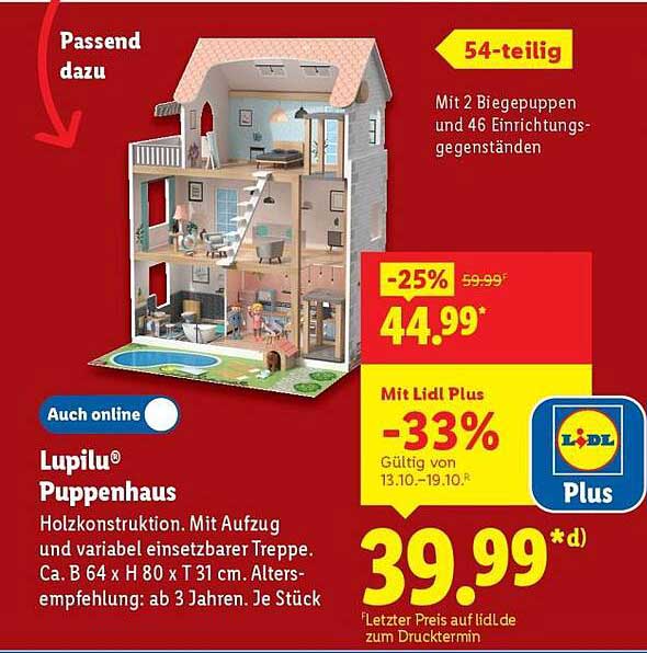 Lupilu® Puppenhaus
