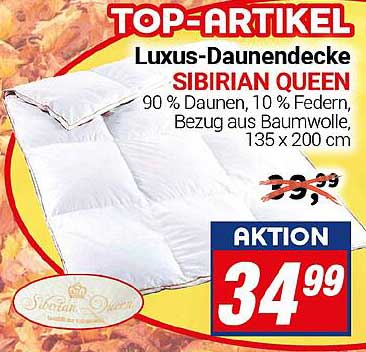 Luxus-Daunendecke SIBIRIAN QUEEN