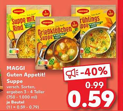 MAGGI Guten Appetit! Suppe - Verschiedene Sorten