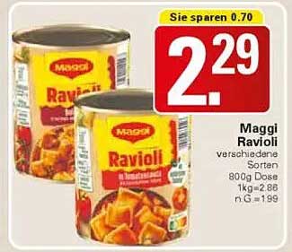 Maggi Ravioli verschiedene Sorten 800g Dose