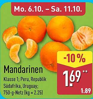 Mandarinen Klasse 1 - 750 g Netz