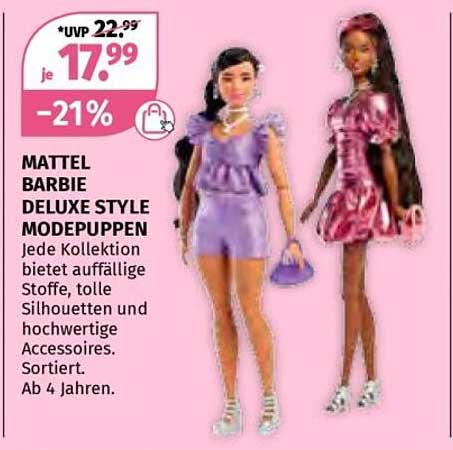 MATTEL BARBIE DELUXE STYLE MODEPUPPEN