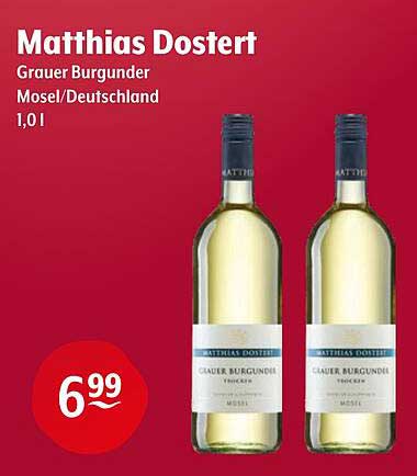 Matthias Dostert Grauer Burgunder Mosel/Deutschland 1,0 l