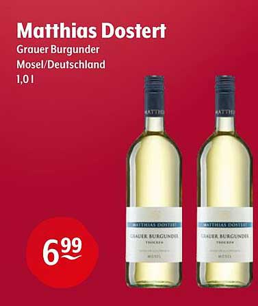 Matthias Dostert Grauer Burgunder Mosel/Deutschland 1,0l