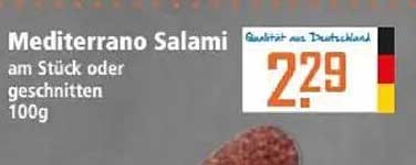 Mediterrano Salami am Stück oder geschnitten 100g