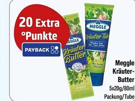 Meggle Kräuter-Butter 5x20g/80ml