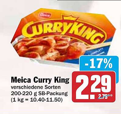 Meica Curry King verschiedene Sorten 200-220 g SB-Packung