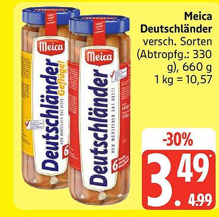 Meica Deutschländer verschiedene Sorten 660 g