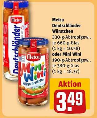 Meica Deutschlander Würstchen oder Mini Wini Wurstkette