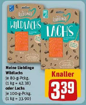 Meine Lieblinge Wildlachs 80-g-Packung oder Lachs 100-g-Packung