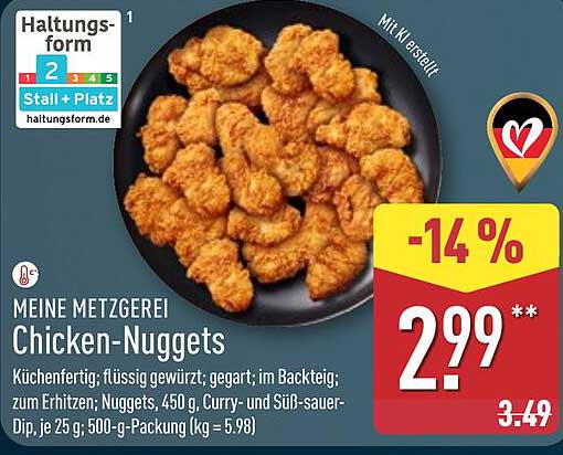 Meine Metzgerei Chicken-Nuggets 450 g