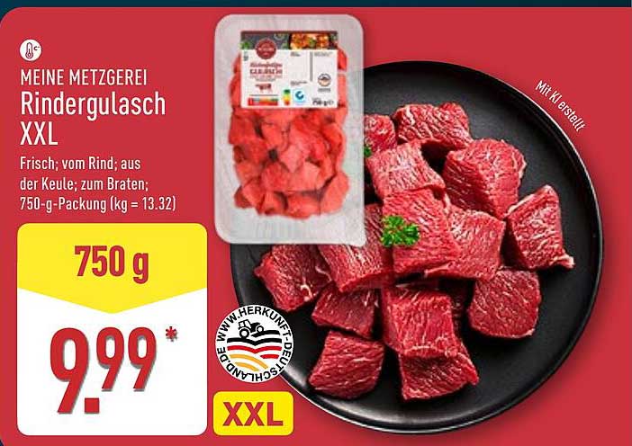 MEINE METZGEREI Rindergulasch XXL