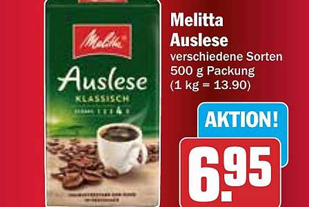Melitta Auslese – Verschiedene Sorten 500 g Packung