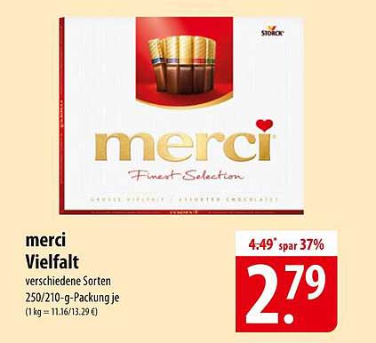 merci Vielfalt 250/210-g-Packung