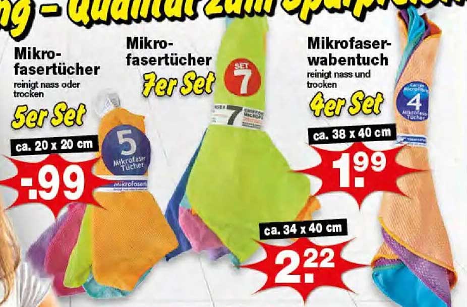 Mikrofaser-Reinigungstücher Set – Günstig und Praktisch!