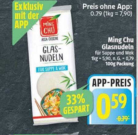 Ming Chu Glasnudeln für Suppe & Wok 100g