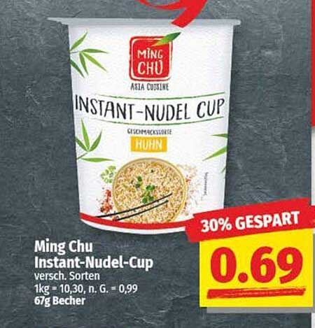 Ming Chu Instant-Nudel-Cup - verschiedene Sorten