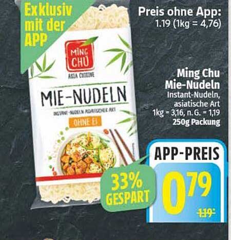 Ming Chu Mie-Nudeln 250g Packung