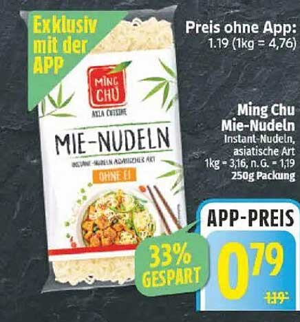 Ming Chu Mie-Nudeln, asiatische Art, 250g