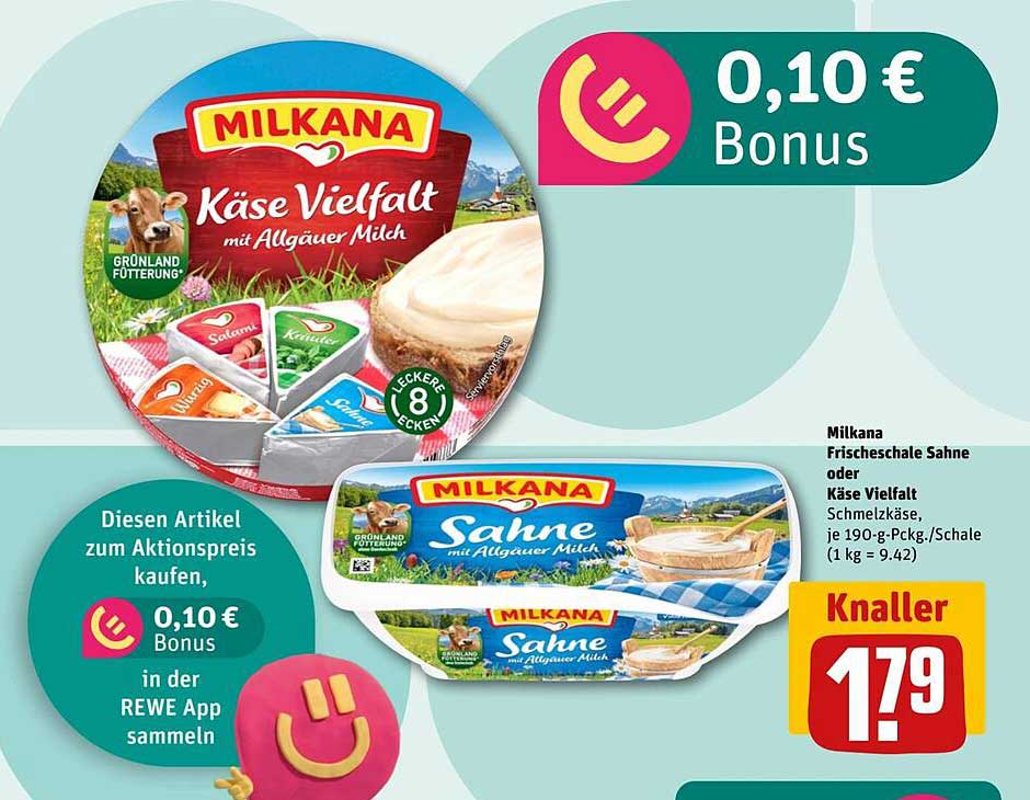 Molkerei Milkana Käse Vielfalt mit Allgäuer Milch
