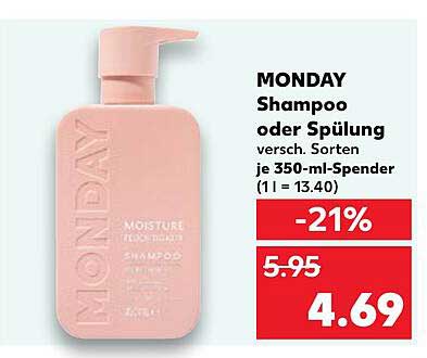 MONDAY Shampoo oder Spülung 350 ml
