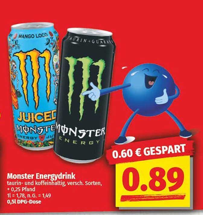 Monster Energydrink - Verschiedene Sorten